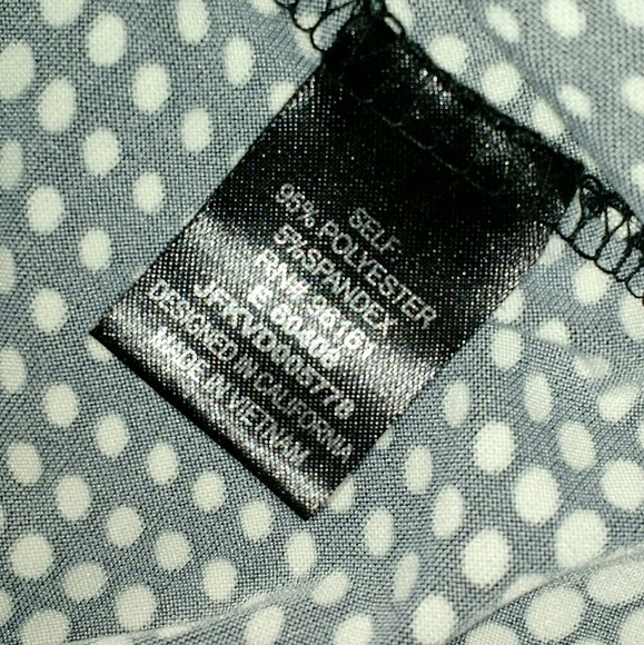 Bebop - Black & White 3/4 Sleeve Polka Dot Dress - Picture 8 of 9